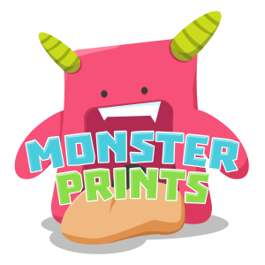 Monster Prints Logo Pink Monster Prints Logo Pink