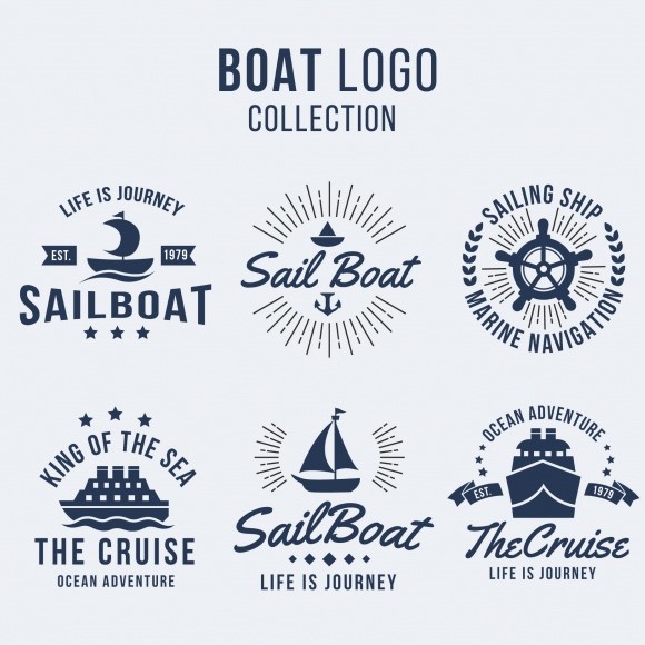 Pack Of Six boat Logos