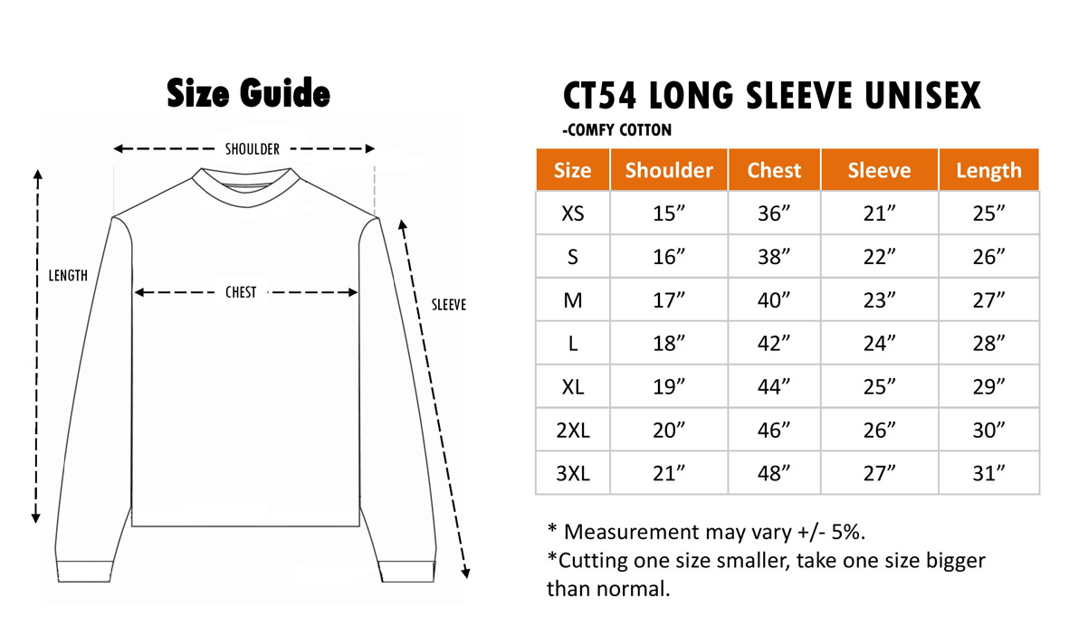 CT54 long sleeve cotton roundneck t shirt