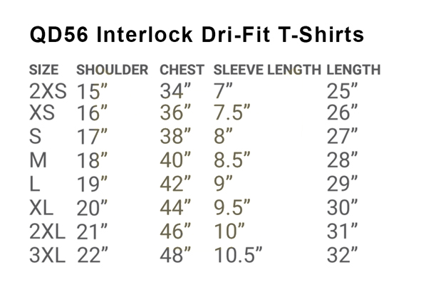 qd56 interlock drifit roundneck t-shirt