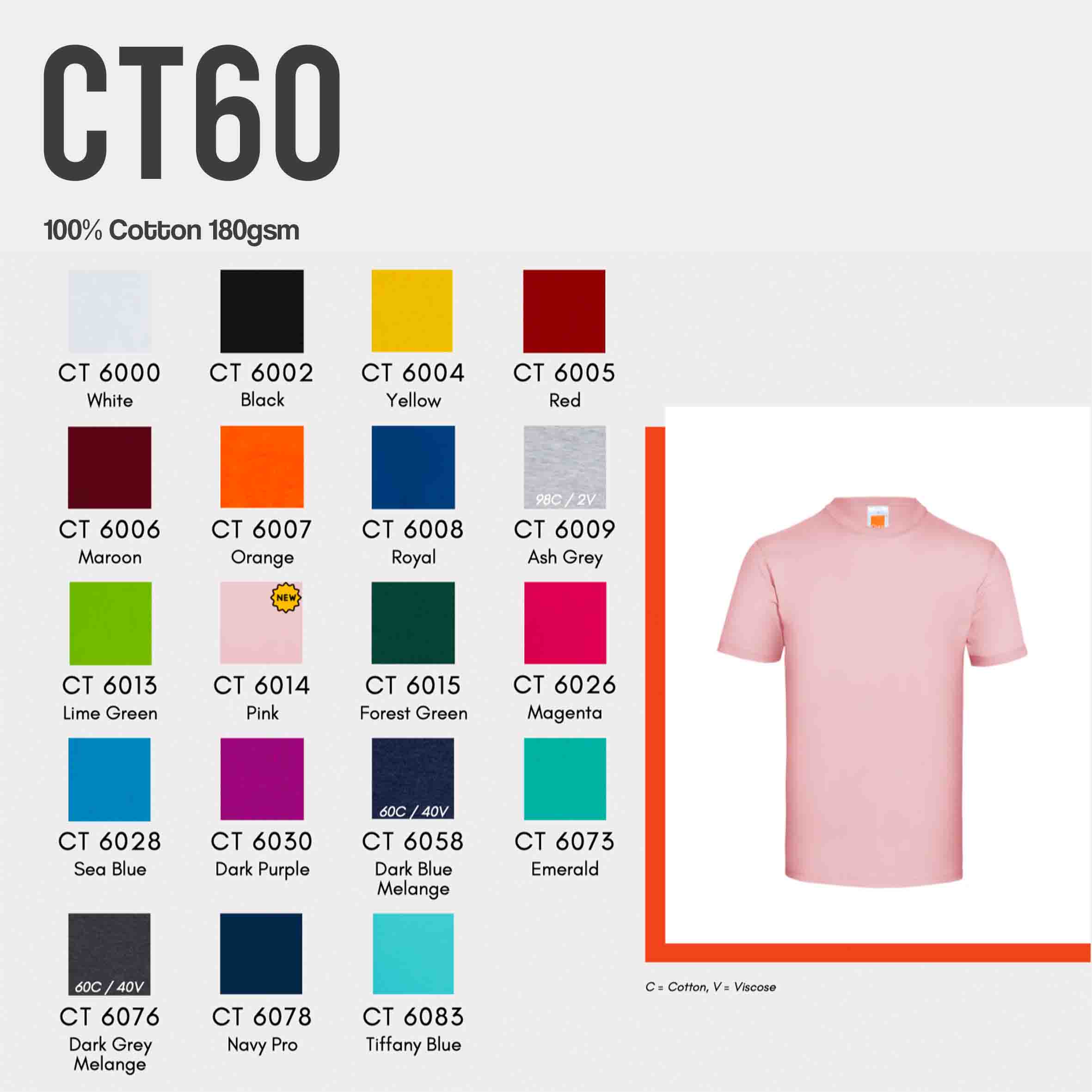 CT60 Cotton t shirt