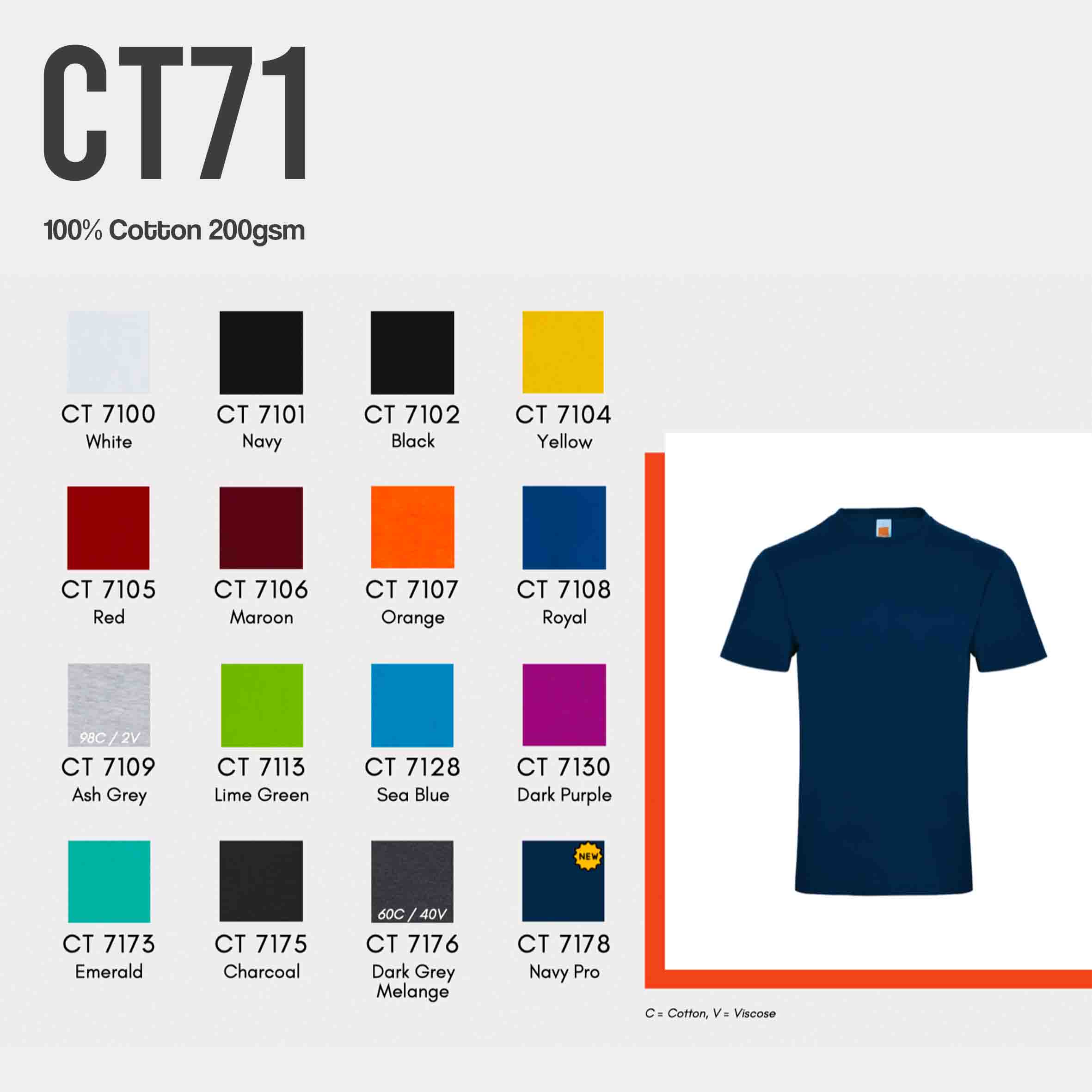 CT71 cotton t shirt