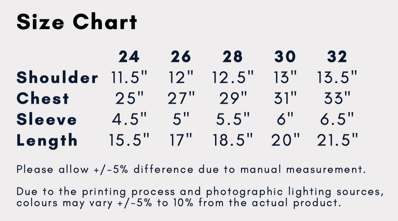 Dri fit t shirt size clearance chart