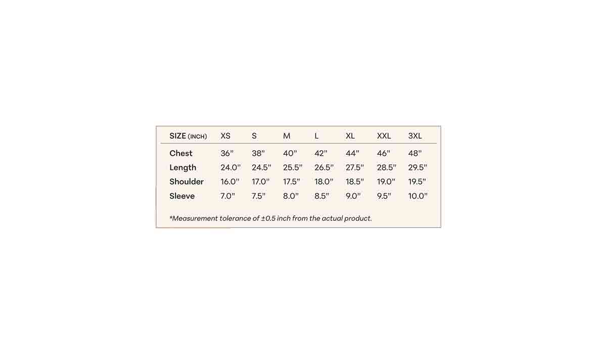 L03 cotton lycra polo t shirt size chart