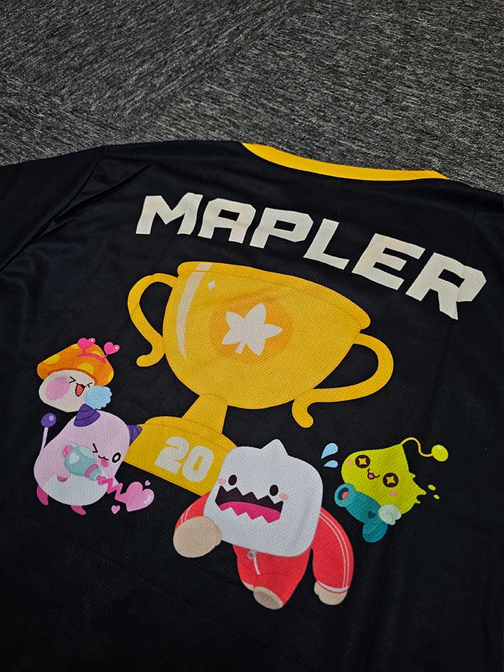 sublimation jersey maplestory printing