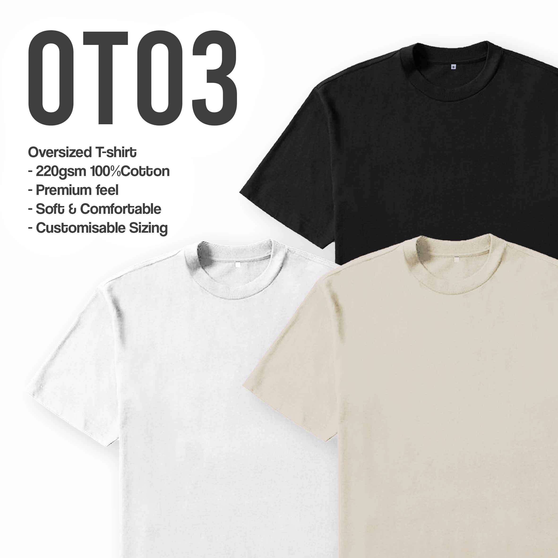 OT03 oversized cotton tshirt