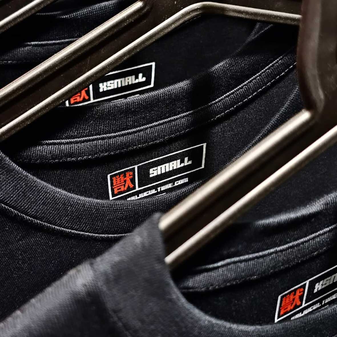 customized size label print for tshirt merch