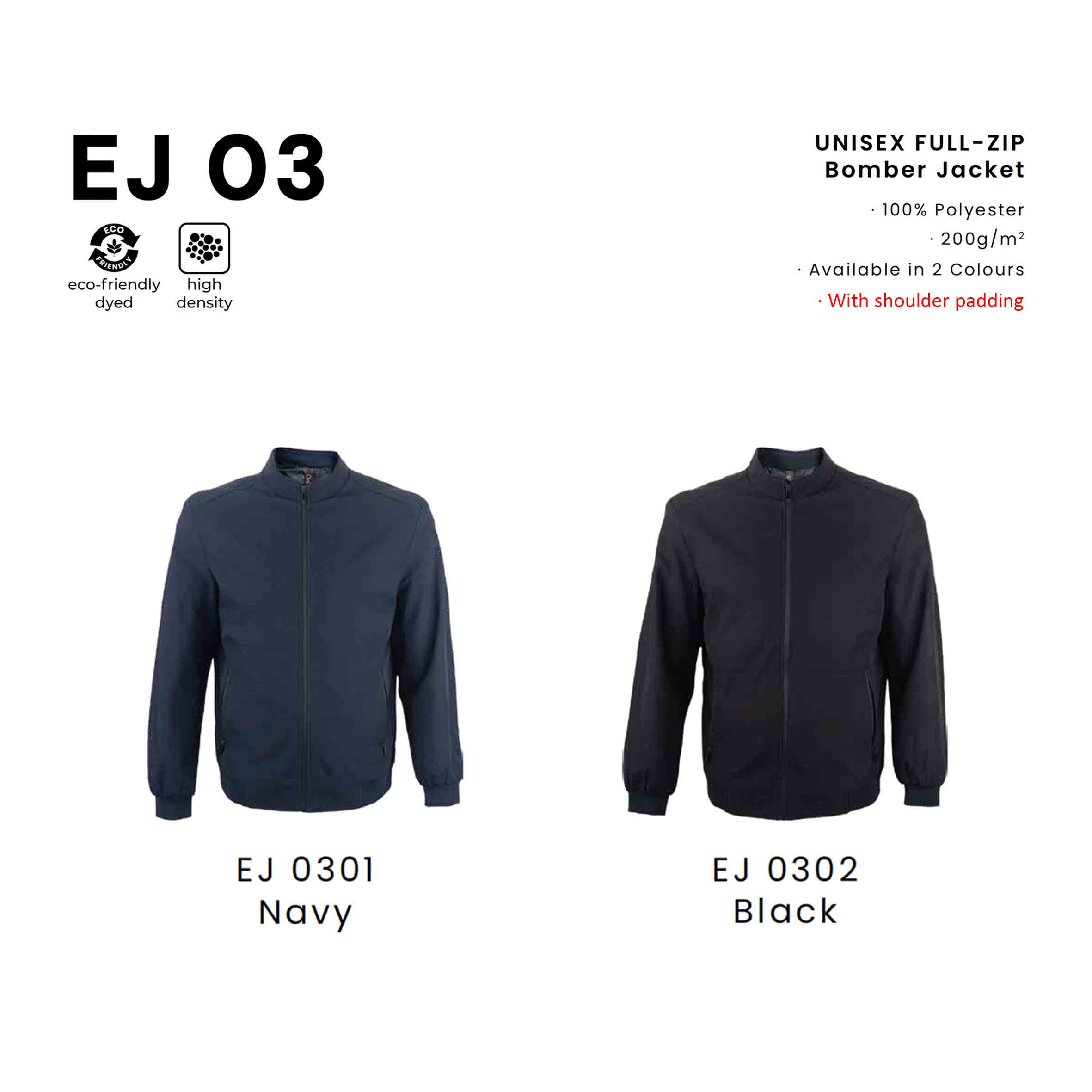 EJ03 Corporate Bomber Jacket EJ03 Corporate Bomber Jacket